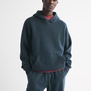 Abercrombie & Fitch Men's Large Navy Blue Essential Popover Hoodie